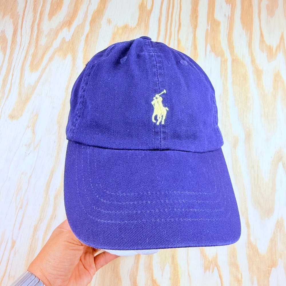 Polo Ralph Lauren Navy Blue Cotton Twill Baseball Cap Pony Logo Dad Hat OSFA